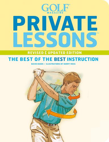 Abrams Books' Golf Magazine Private Lessons cover showing clear guidance for all skill levels