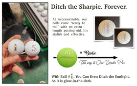 Accessorizable four-sleeve box keeps balls organized