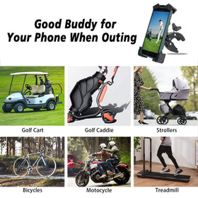 ACCTOLF golf cart phone holder silicone pads prevent scratches and slips