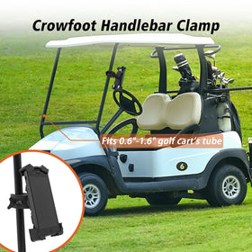 ACCTOLF golf cart phone holder sturdy shelf clamp provides stability