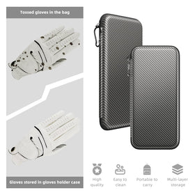 ACCTOLF Golf Glove Case double-zipper ensures fast access.