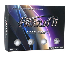 ACCUFLI Max Soft matte finish ball close-up showing visibility and design