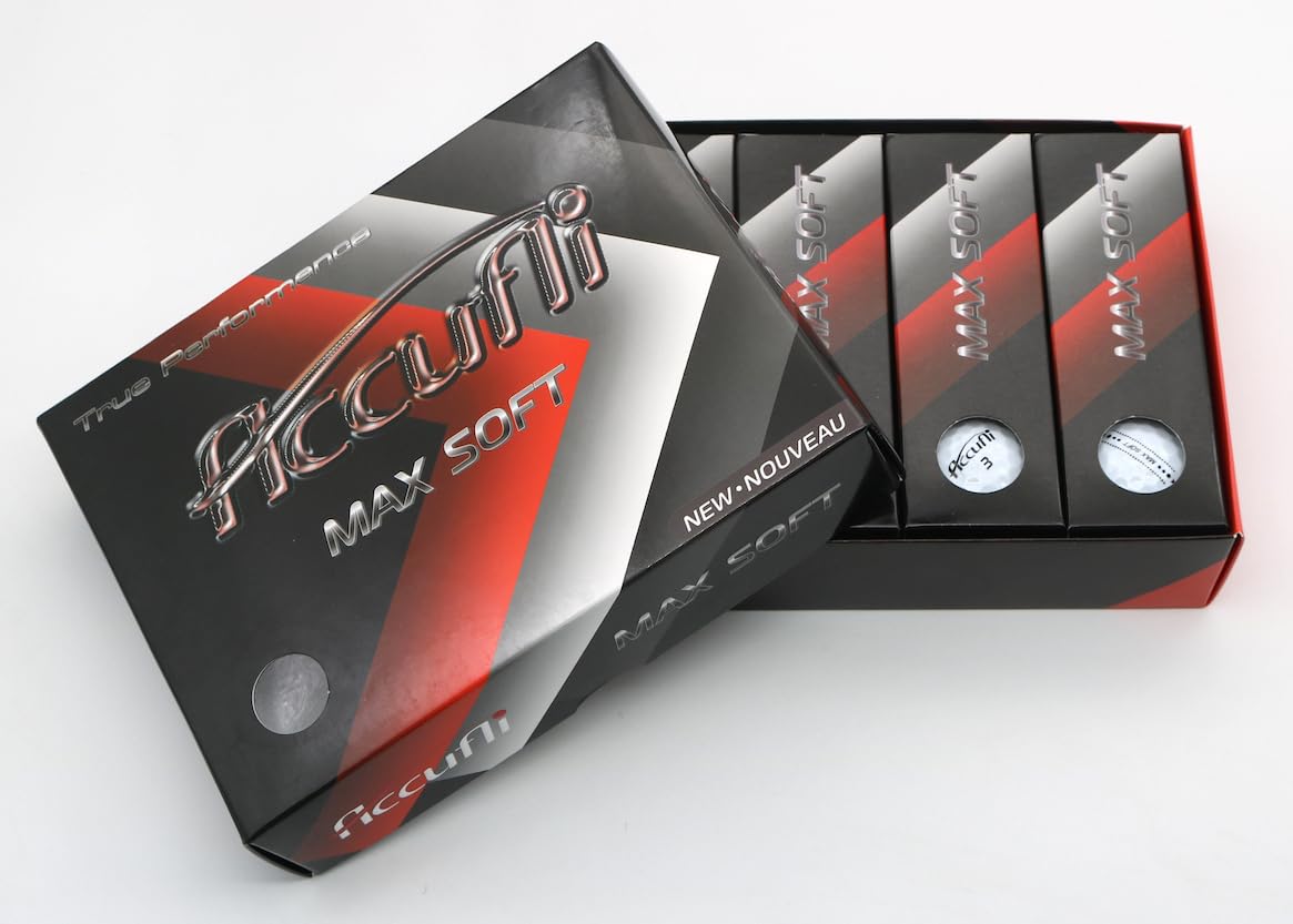 Close-up of ACCUFLI Max Soft ball core detail highlighting energy core