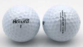 Flight demo of ACCUFLI Max Soft balls showing trajectory and control