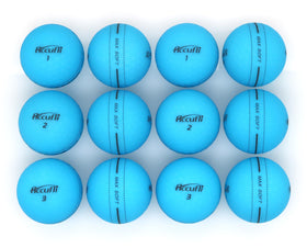 ACCUFLI Max Soft golf balls featuring alignment design to improve on course accuracy.