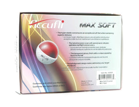 Easy target alignment cue on ACCUFLI Max Soft Golf Balls for consistent aiming.