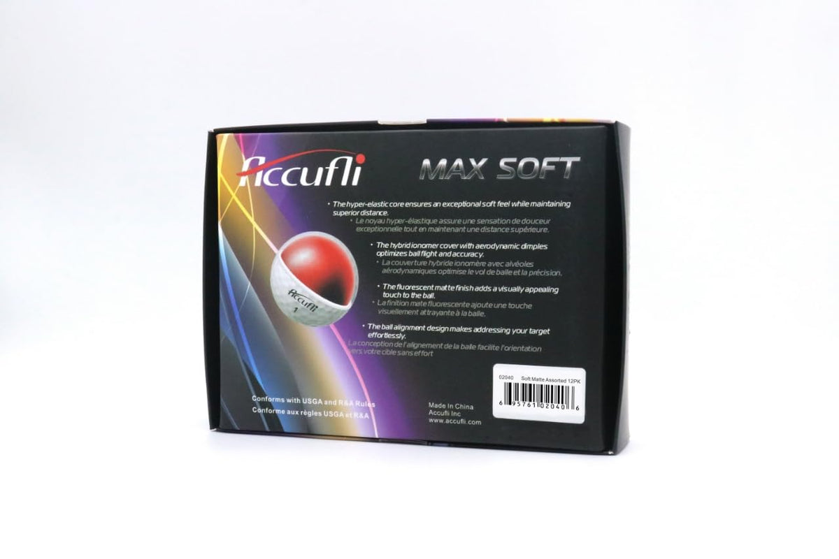ACCUFLI Max Soft offers greenside spin with a soft coating
