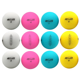 ACCUFLI Max Soft features hybrid ionomer cover for stable flight
