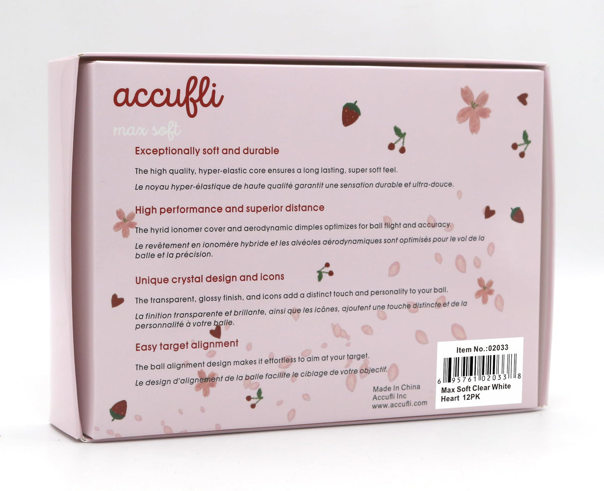 ACCUFLI Max Soft Icon 360° track alignment helps aim more accurately
