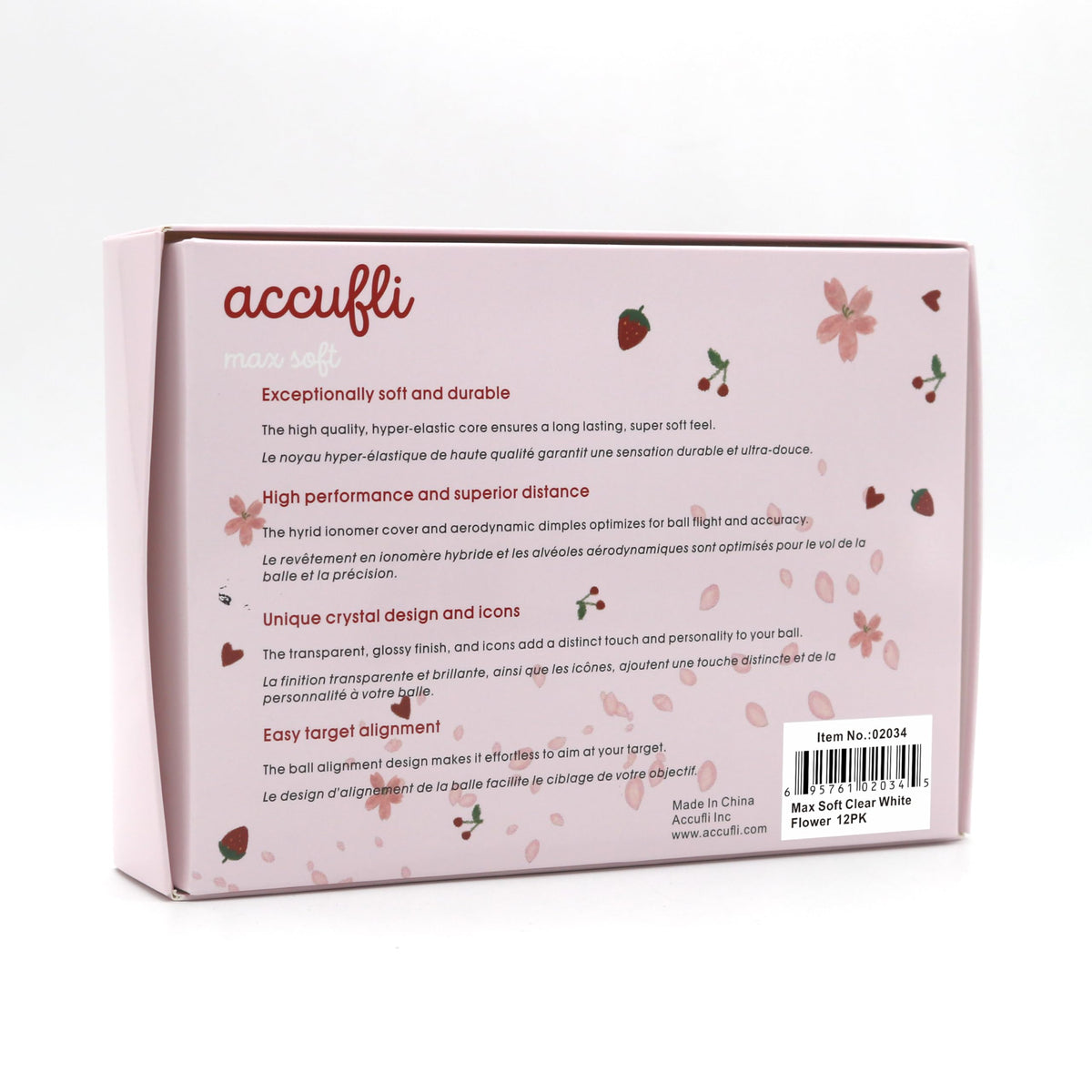 ACCUFLI Max Soft Icon ball features 360° track alignment for targeted aiming.