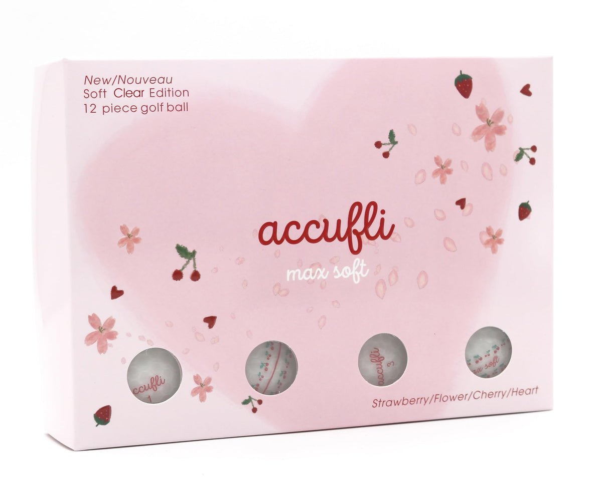 ACCUFLI Max Soft Icon Cherry balls with 360 track alignment to improve aiming consistency