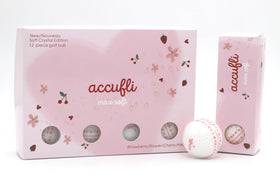 ACCUFLI Max Soft Icon Flower 12PK ball with crystal cover adds premium style and soft feel.