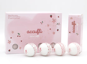 ACCUFLI Max Soft Icon golf balls with a crystal cover for premium look and feel.