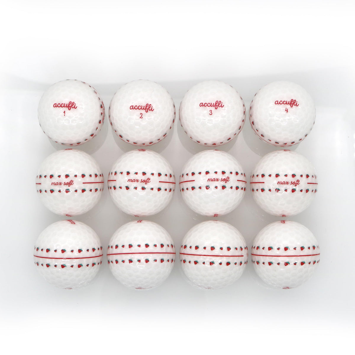ACCUFLI Max Soft Icon ball displays unique icons for personal style.
