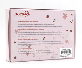 ACCUFLI Max Soft Icon in strawberry pack for visibility on greens.