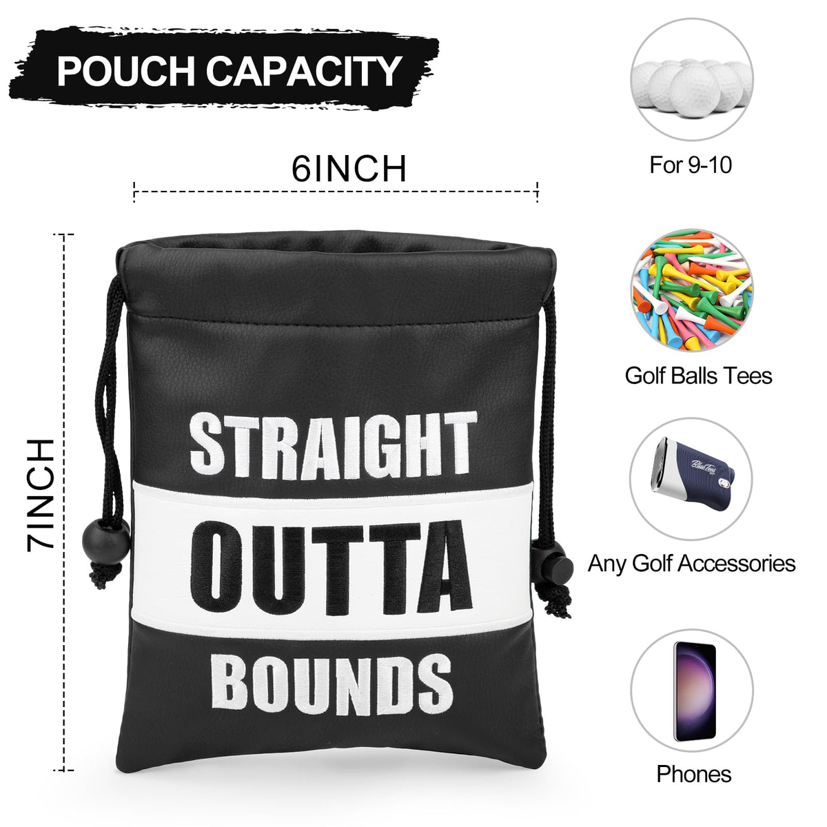 Acebirdie compact golf pouch travels easily during training days