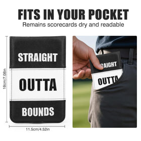 Acebirdie compact-pocket holder fits easily in a back pocket.