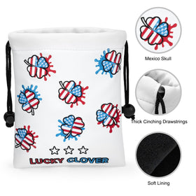 Acebirdie drawstring closure offers quick access while securing valuables.