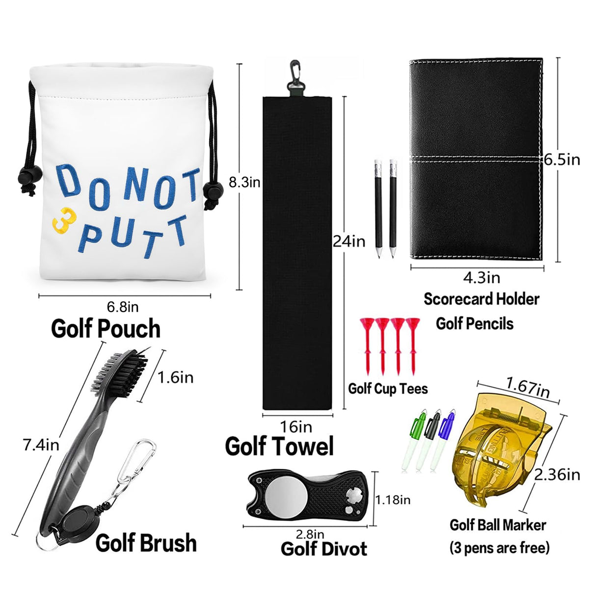 Acebirdie golf gift pouch makes a thoughtful birthday present for golfers.