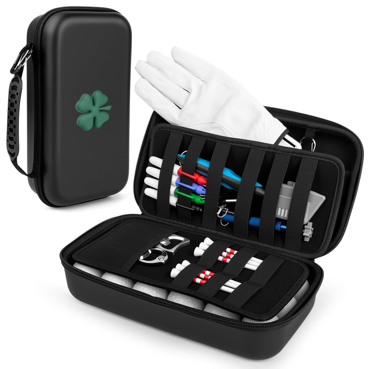 Acebirdie Golf Glove Holder Case exterior view highlights premium protection and organized storage.