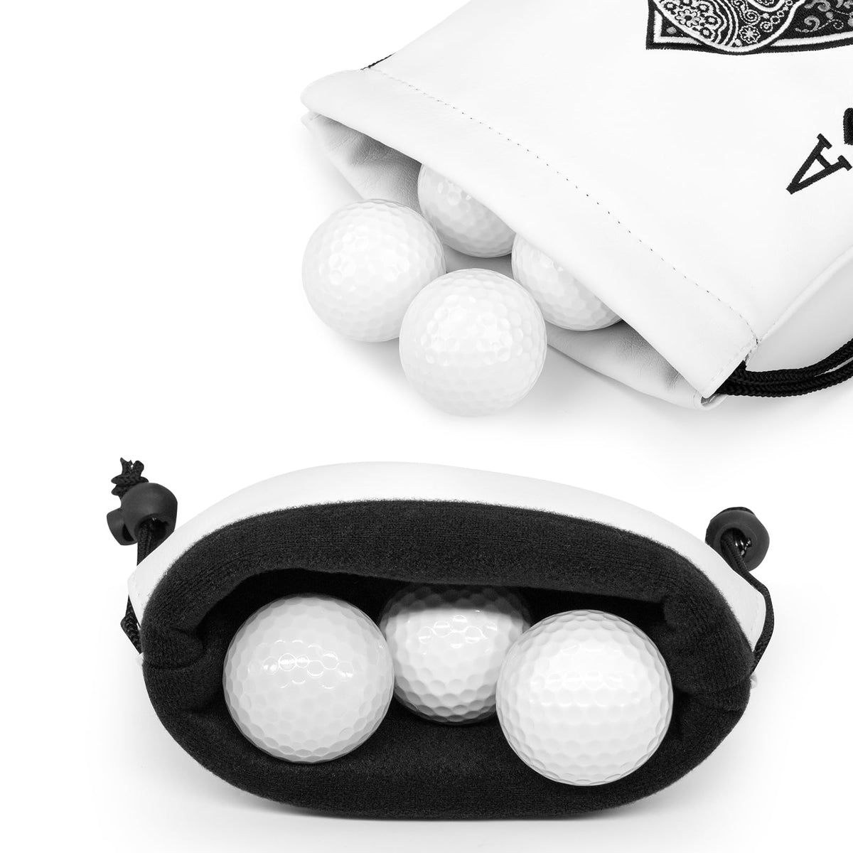 Acebirdie golf pouch attaches to bags and belts for quick access.
