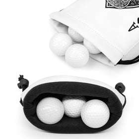 Acebirdie golf pouch attaches to bags and belts for quick access.