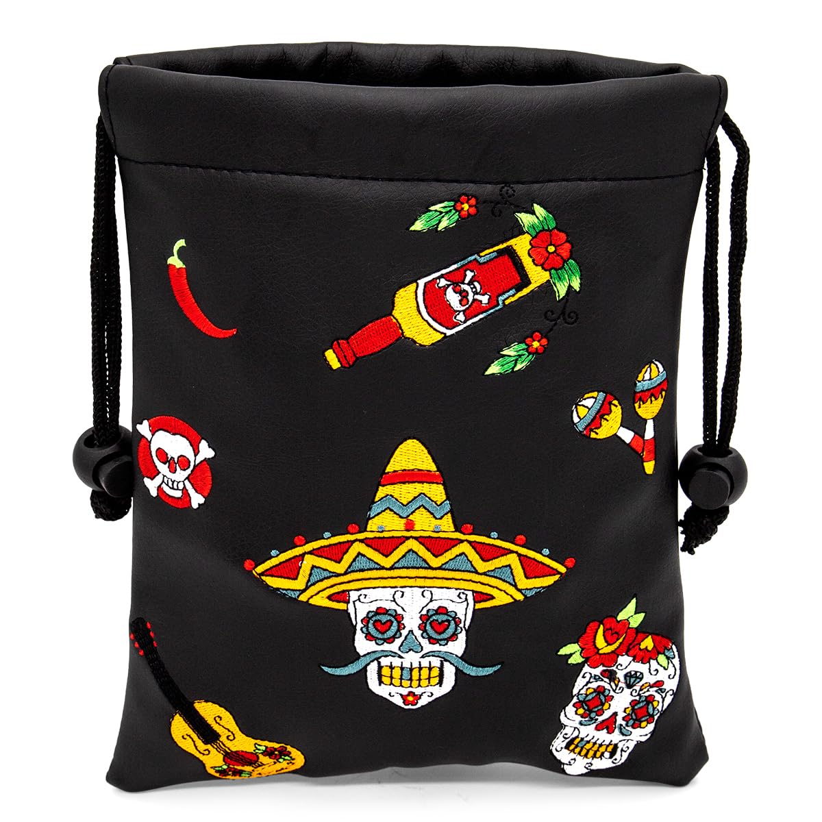 Acebirdie golf valuables pouch with drawstring closure secures small items on the course.