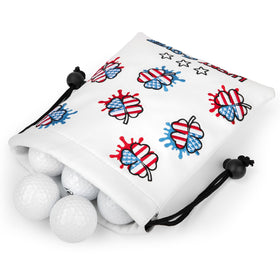 Acebirdie golf-valuables pouch with drawstring closure keeps essentials secure.