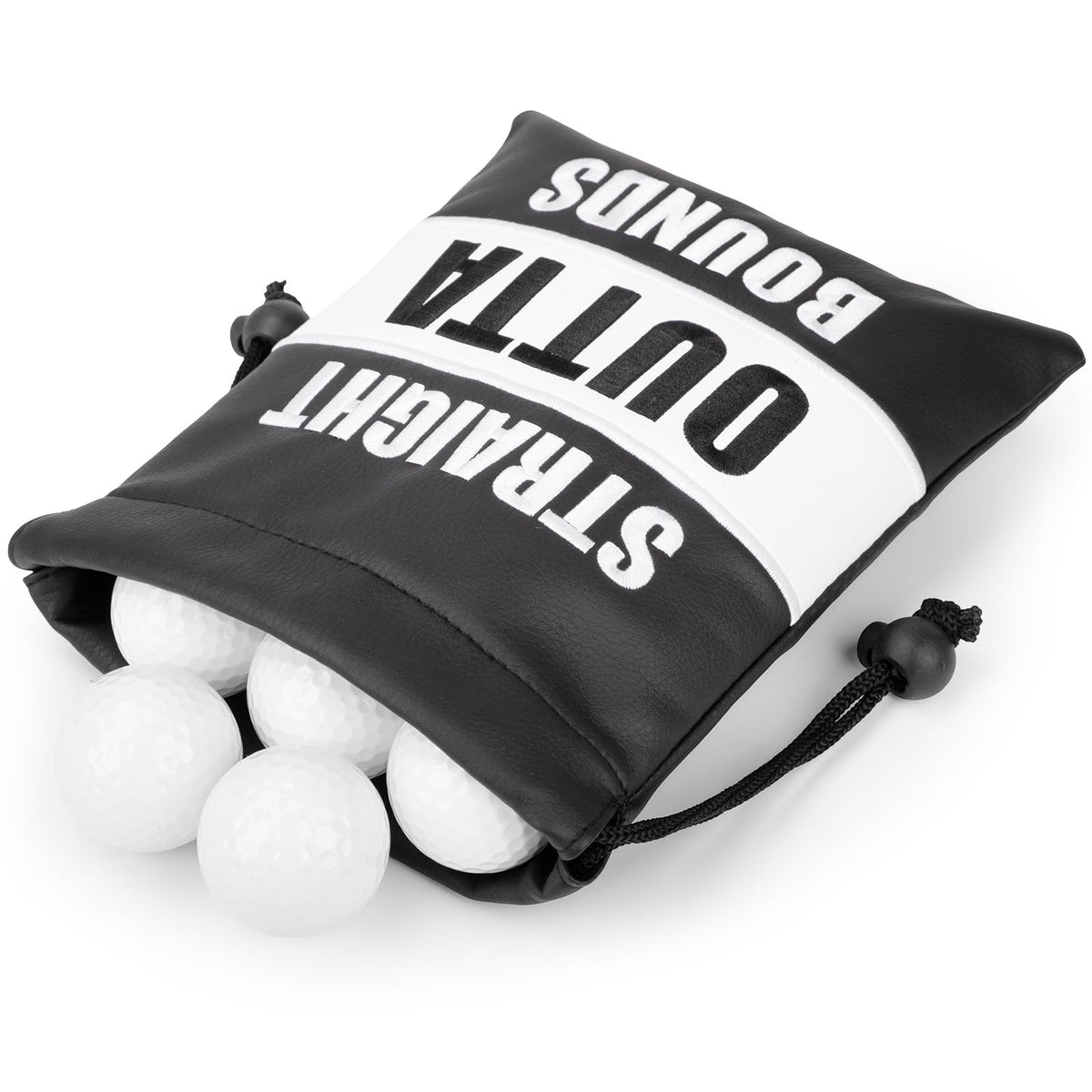 Acebirdie golf valuables pouch with drawstring closure secures items on the course