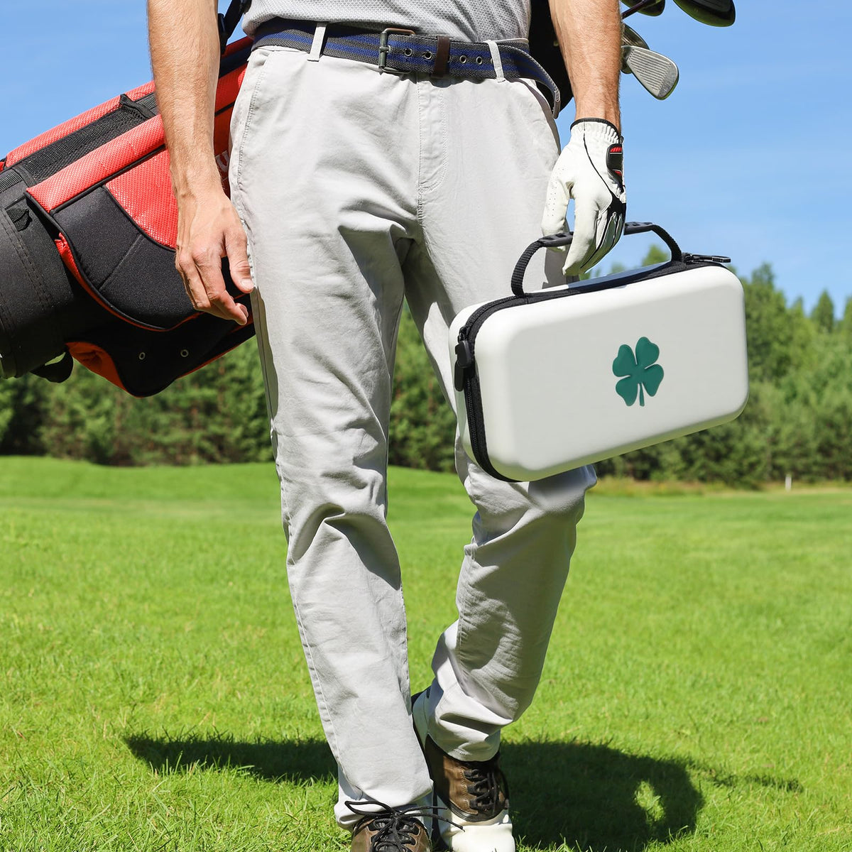 Lucky clover design adds style to your Acebirdie golf bag