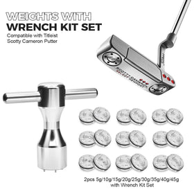 Acebirdie putter weight 20g increases feedback during stroke for improved tempo
