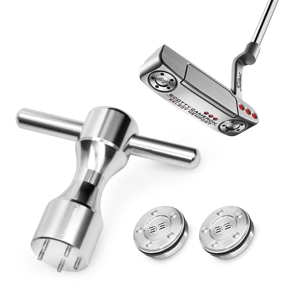 Acebirdie putter weight 25g balances head and grip for steady mid-range shots