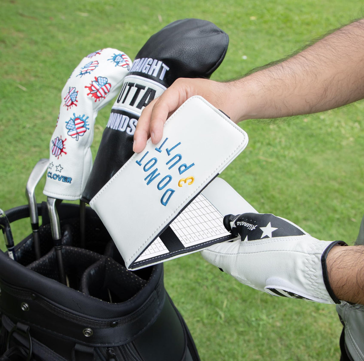 Acebirdie yardage book compatibility for standard golf refills.