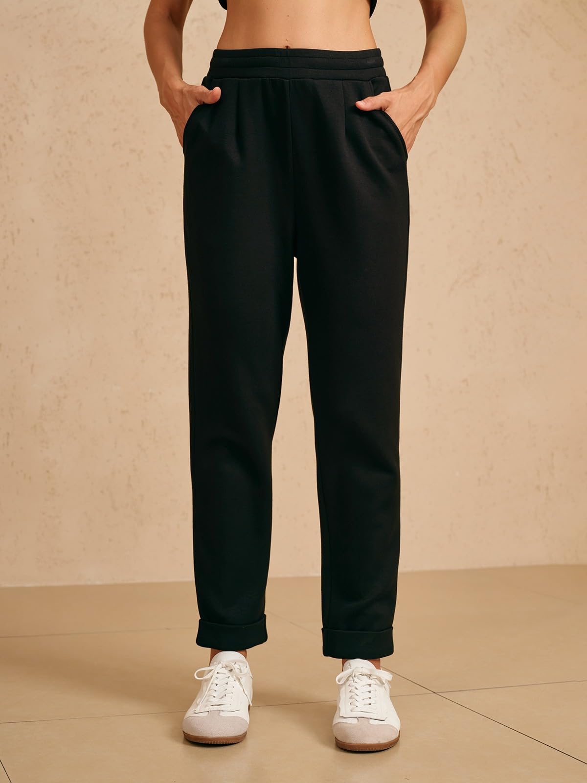 ACEGOLFS women's golf pants hidden drawstring for secure, bulk-free fit.