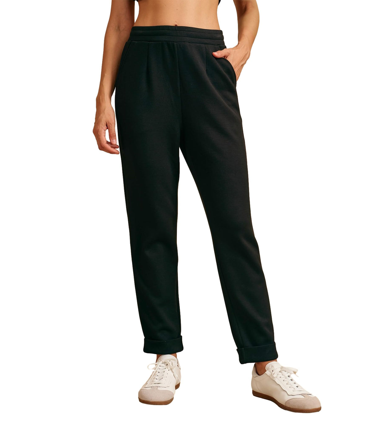 ACEGOLFS women's golf pants with pull-on waist for easy, comfortable all-day wear.