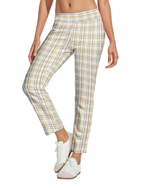 ACEGOLFS women's golf pants front view with breathable stretch for comfort