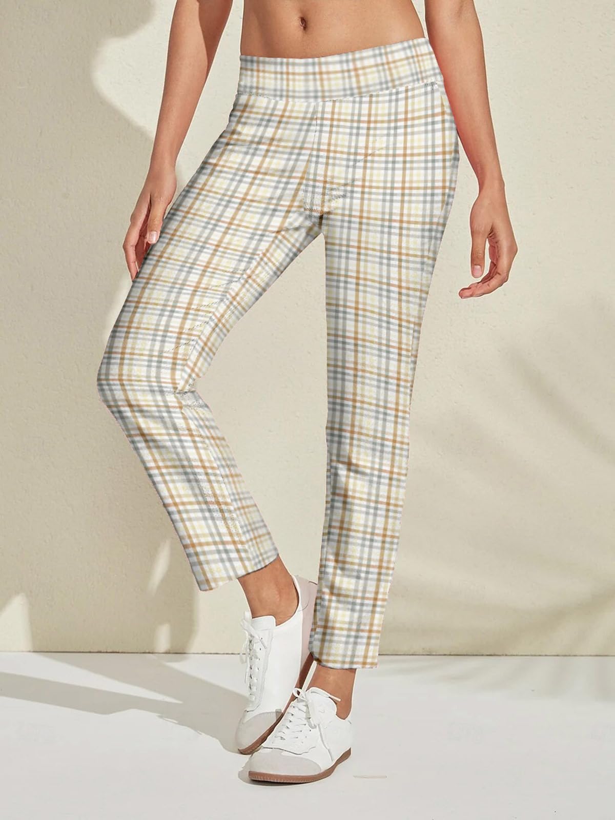 ACEGOLFS women's golf pants side view showing flexible fabric for movement