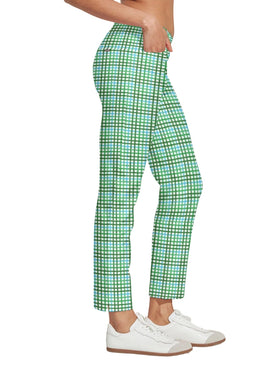 ACEGOLFS women's stretch printed ankle pants for on-course comfort and mobility