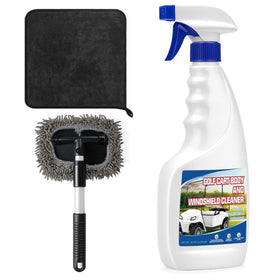 Acellegic golf cart cleaner bottle pouring solution to remove rust and stains
