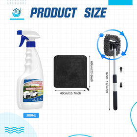 Acellegic golf cart cleaner brush helping scrub away grime and grease