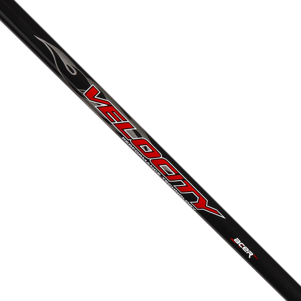 Acer Velocity Black 335 graphite shaft close-up for driver highlighting high launch potential.