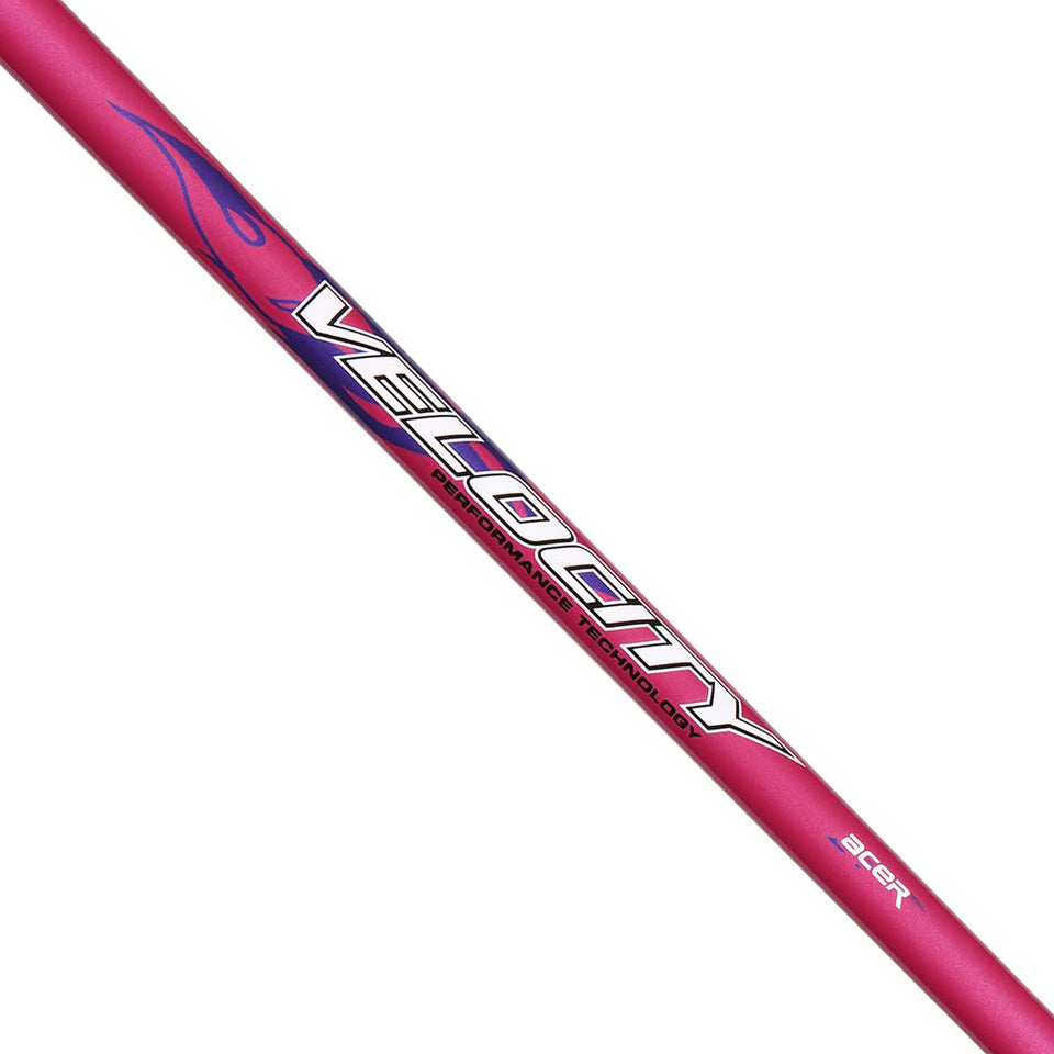 Acer Velocity pink graphite driver shaft shown in close view, highlighting lightweight feel.