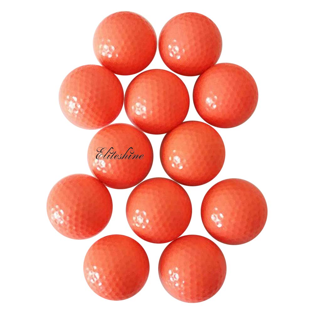 ACEVER EliteShine orange golf ball pack, buoyant for water practice and quick retrieval