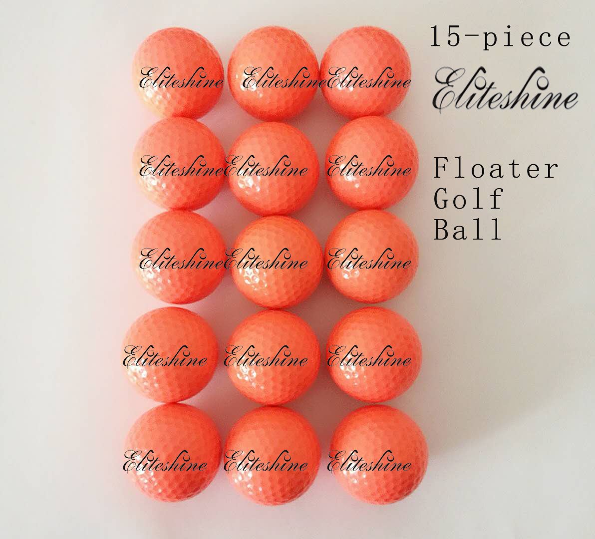 ACEVER EliteShine orange floating balls ideal for tournament range