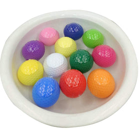 ACEVER EliteShine unsinkable golf ball floating in water for easy retrieval.
