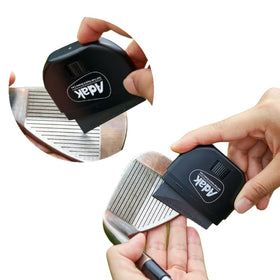 ADAK 2-in-1 cleaner closeup highlights groove sharpener for better control.