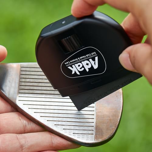 ADAK diamond-infused elastomer cleans and polishes clubface grooves.
