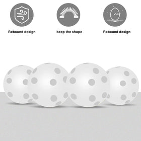Adwikoso 42-6mm plastic golf balls for realistic practice visuals.