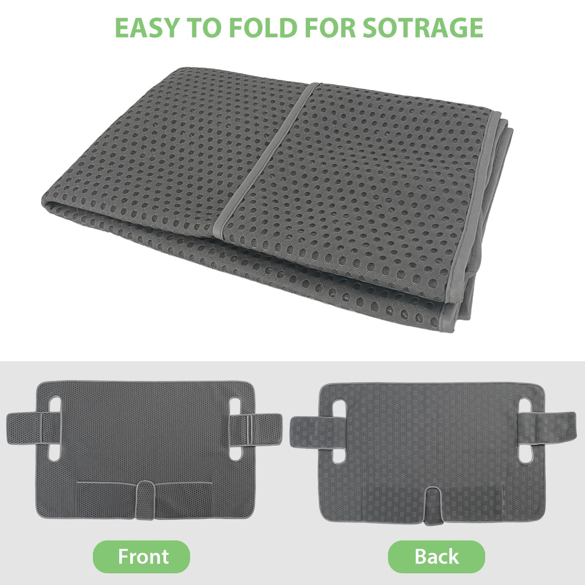 AEROiVi breathable mesh seat cover promotes airflow for cooler seating.