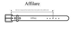 Affilare durable Western belt for jeans with practical, removable buckle options.